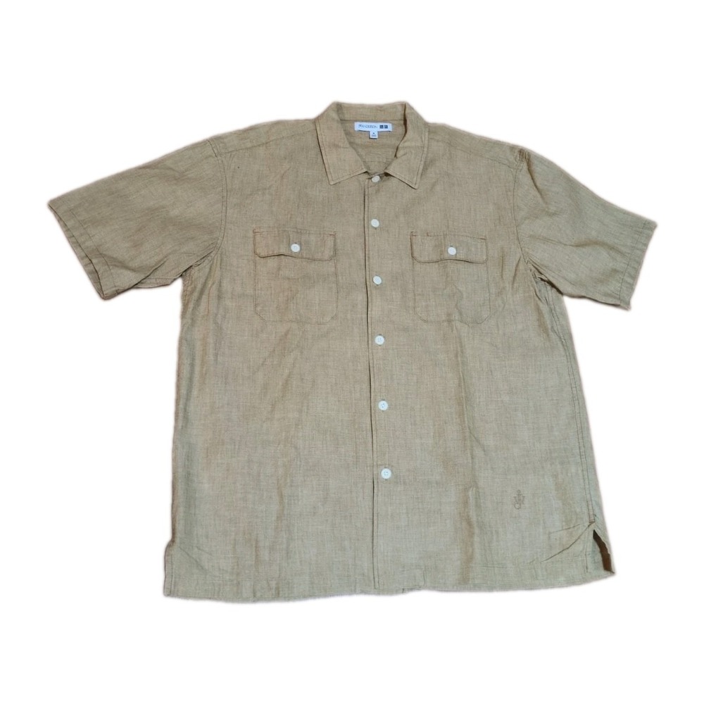 NWOT JW Anderson x Uniqlo Khaki Safari Oversized Short Sleeve Shirt Medium M